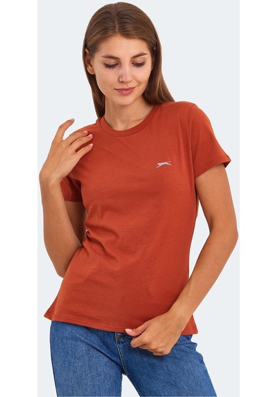 Slazenger KORNELI I Kadın Slim Fit Kiremit Tişört