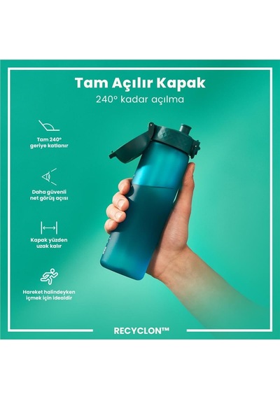 Ion8 - İnce Suluk - Deniz Mavisi - 500 Ml - Sızdırmaz - Bpa İçermeyen Mavi