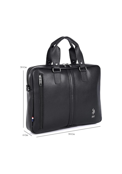 U.S. Polo Assn. Us Polo Assn 6753 Omuz Askılı Laptop Çantası Evrak Çantası Siyah