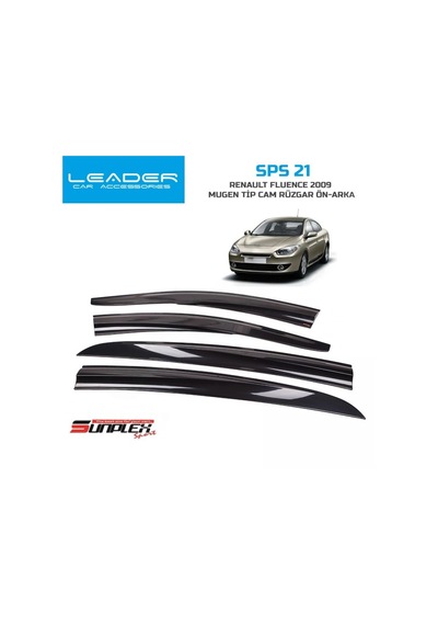 Cam Rüzgarlığı Sunplex Renault Fluence 2009 Sonrası 4lü