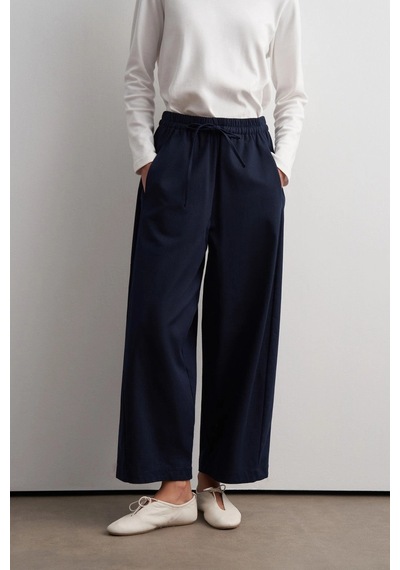Barrel Gabardin Pantolon Lacivert
