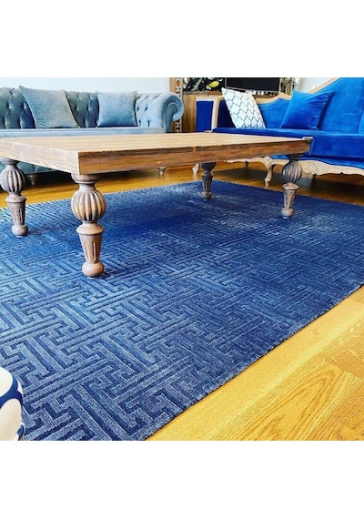 Hoom Rugs Milano 401 Mavi Modern Salon Halısı Mavi