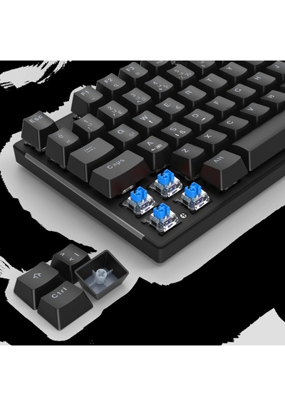 T-dagger Naxos, T-tgk310-bl, Usb Kablolu, Türkçe Q, Rainbow Backlight, Blue Mekanik Switch, 104 Tuşl