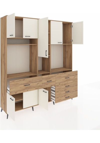 Hyperion Dolap 10 Raflı 6 Çekmeceli 8 Kapaklı 220x44x243 Çam-aytaşı/çam Aytası/atlas Çam Hyperion Dolap 10 Raflı 6 Çekmeceli 8 Kapaklı 220x44x243 Çam-aytaşı/çam Aytası/atlas Çam