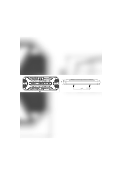 Ahmet Oto Yeni Star Neon Led Stop Lambası Kayar Sinyalli Kamyon-Tır-Dorse-Karavan-Kamyonet 12X24 Volt