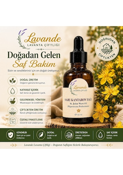 Lavande Lavanta Çiftliği Sarı Kantaron Yağı 50 ML