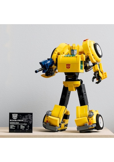 LEGO® Icons Transformers Bumblebee 10338 - Yetişkinler İçin Koleksiyonluk Robot Aksiyon Figürü Yapım Seti (950 Parça)