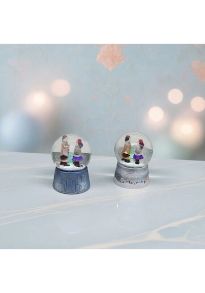 Mini Boy Kar Küresi - Kış Masalı Temalı - Pilli Ve Işıklı 44062542