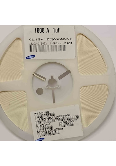 Cl10a105k08nnnc 1mf 16v Smd Seramik Kondansatör 100 Adet