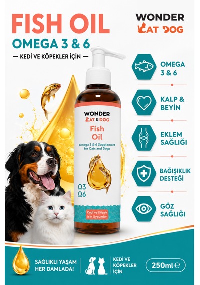 Wondercat & Wonderdog Kediler Ve Köpekler İçin Balık Yağı 250 Ml