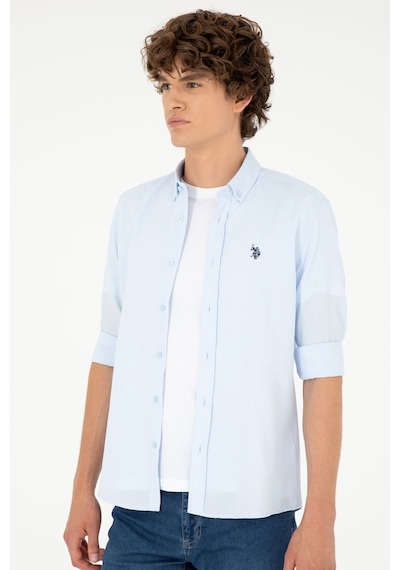 U.s. Polo Assn. Erkek Açık Mavi Gömlek Basic 50288629-vr003 Mavi