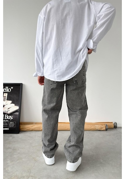 Gri Premium Basic Regular Pantolon Gri