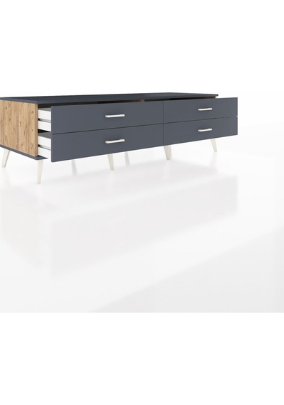 Kronos Tv Ünitesi 4 Çekmeceli 176x59x51 Çam-antrasit/antrasit Antrasıt/antrasıt Kronos Tv Ünitesi 4 Çekmeceli 176x59x51 Çam-antrasit/antrasit Antrasıt/antrasıt