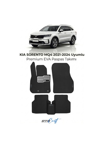 OtoCraft Kia Sorento Mq4 2021-2024 Araca Özel 3d Havuzlu Eva Paspas Tam Set 5 Parça