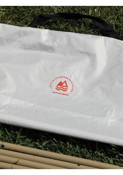 Shufa Alüminyum Kamp Masası XXL – Katlanabilir Ahşap Rengi 120 x 65 x 60 CM