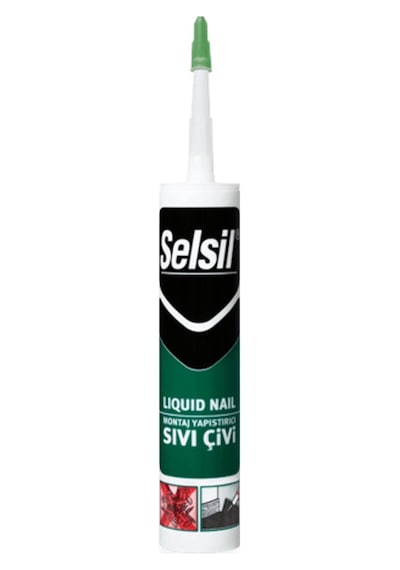 Selsil Strafor ve Süpürgelik Yapıştırıcı  500 Gr Çok Renkli Çok Renkli