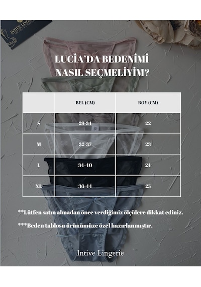 Lucia Japon Style Arkası Tül Saten Kurdele Detaylı Cheeky Külot/s Ekru