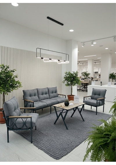 Ard & Garden Miray 311 Masalı Gri Fermuarlı Bahçe Balkon Takımı, Salon, Teras- Berjer Düğmeli Metal Çay Seti Gri Ard & Garden Miray 311 Masalı Gri Fermuarlı Bahçe Balkon Takımı, Salon, Teras- Berjer Düğmeli Metal Çay Seti Gri