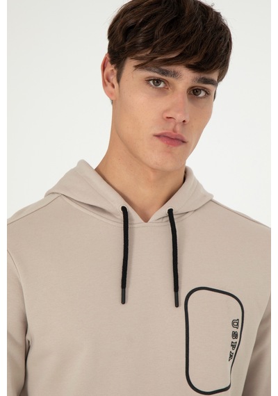 U.s. Polo Assn. Erkek Taş Sweatshirt 50293310-vr049 Taş