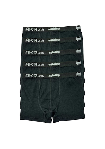 Uniquetrenders Erkek Çocuk 5'li Pamuklu Boxer Siyah