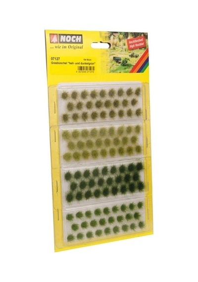 Noch 7127 Çim Kümeleri, Karışık Yeşil, 6 Mm. 104 Adet Diorama Malzemesi-54834