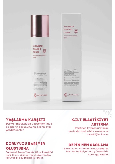 Centecassol Peptit ve Seramid Kompleksiyle ve Nemlendirici Tonik 150 ML