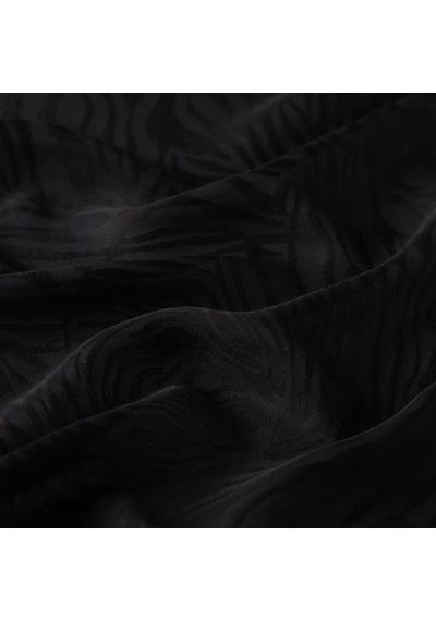 İpekevi Monogram Şal - Zebra Desenli - Siyah Siyah