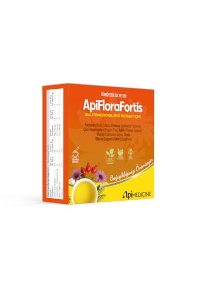 Apimedicine Apflorafortis Ekstrakt Bitki Çayı 12 Stick Fonksiyonel Günlük Bitki İçeceği Premium Stick Çay