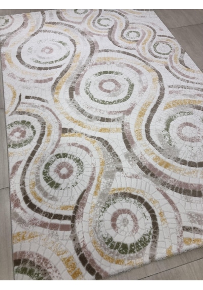 Dinarsu Halı Bodrum Br 018 Pudra Sarı 150X233 Renkli 4 M2 Halı !