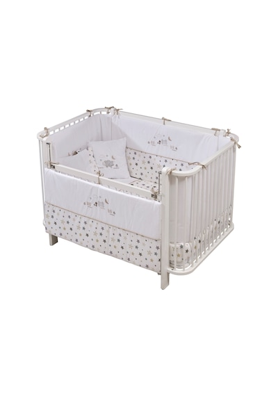 Meltem Kids Bambino Büyüyen Beşik 80x130 Cm 80x180 Cm Byz-kuzu Beyaz