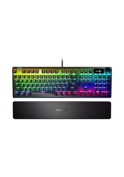 Apex 7 Mekanik Gaming Klavye, Oled Akıllı Ekran, Usb Doğrudan Bağlantı & Medya Kontrolleri, Kırmızı Düğmeler, Diğer