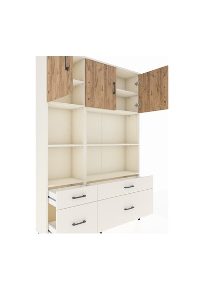 Arges Dolap 8 Raflı 4 Çekmeceli 3 Kapaklı 132x30x195 Aytaşı-çam/aytaşı Atlas Çam/aytası Arges Dolap 8 Raflı 4 Çekmeceli 3 Kapaklı 132x30x195 Aytaşı-çam/aytaşı Atlas Çam/aytası