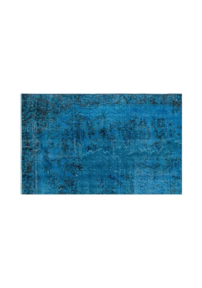 El Dokuması Vintage Yün-pamuk Turkuaz Halı 27519 166 X 262 Cm