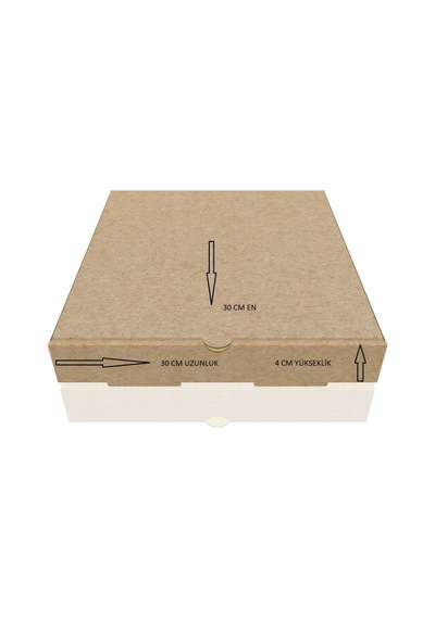 E-Ticaret Karton Kutusu 30 x 30 x 4 CM 50 Adet