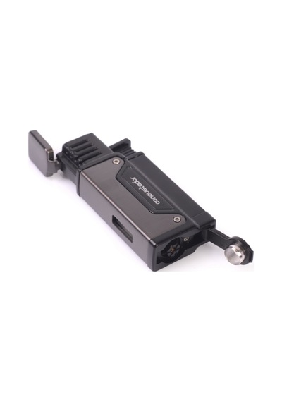 Conquistador Tek Torch Pürmüz Gunmetal Siyah Delicili Metal Puro Çakmağı Cnq-034