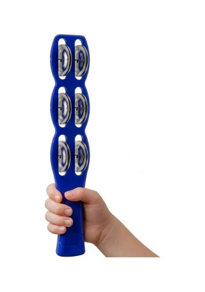Temel Plastik Çubuk Tef 6 Zilli Mavi 26 Cm