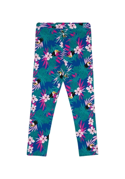 Lovetti 8893 Kız Çocuk Tropical Parrot Desen Tayt Çok Renkli