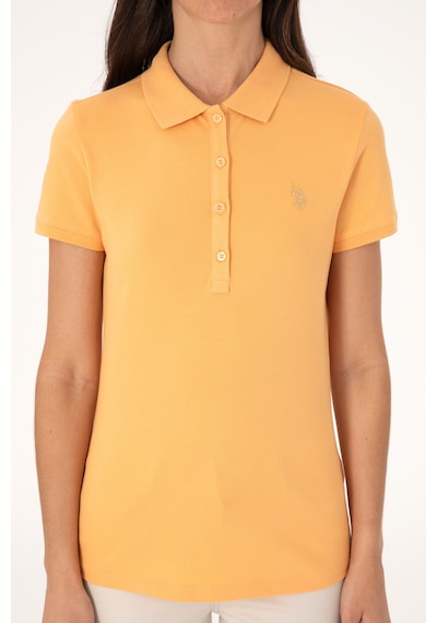 U.S. Polo Assn. Kadın Turuncu Basic Tişört 50300830-VR202