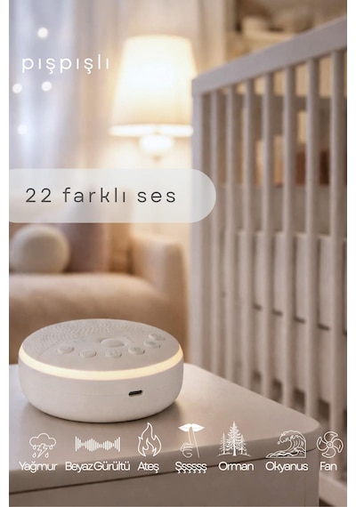 Breez Beyaz Gürültü Makinesi | Pışpışlı Ninnili | Radyasyon İçermeyen Uyku Arkadaşı