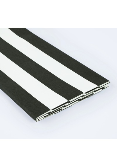 Meri Meri - Black Striped Tablecloth - Siyah Çizgili Masa Örtüsü