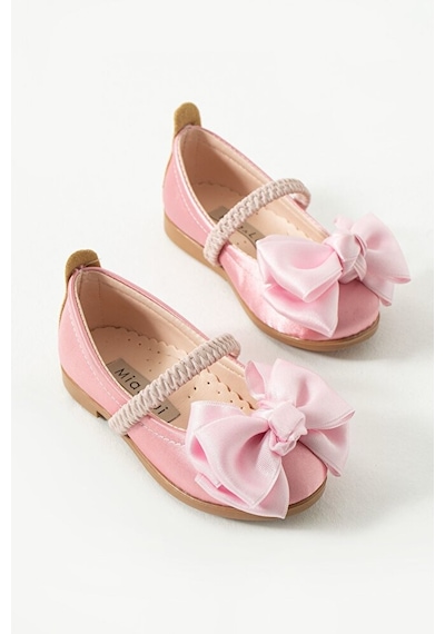 Stella Butik Bantlı Fiyonklu Babet Kız Çocuk Pembe