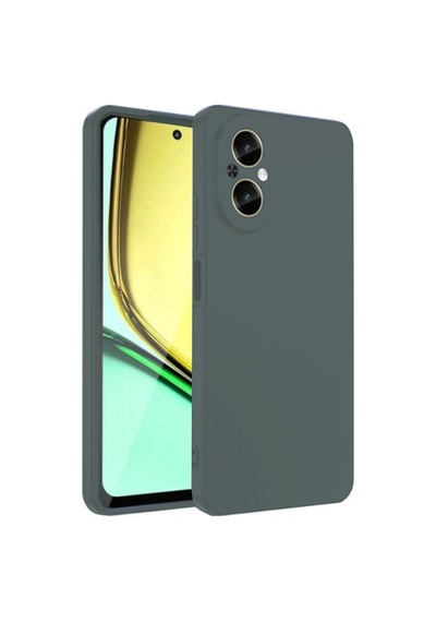 Realme 12 Lite Kılıf First Silikon - Koyu Yeşil Bz8683140760755