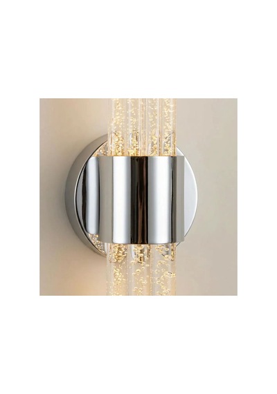Matrix 8 Led Duvar Apliği Modern Ve Şık Tasarım Aplik Gümüş Gövde Beyaz Led Gümüş Kasa Beyaz Led