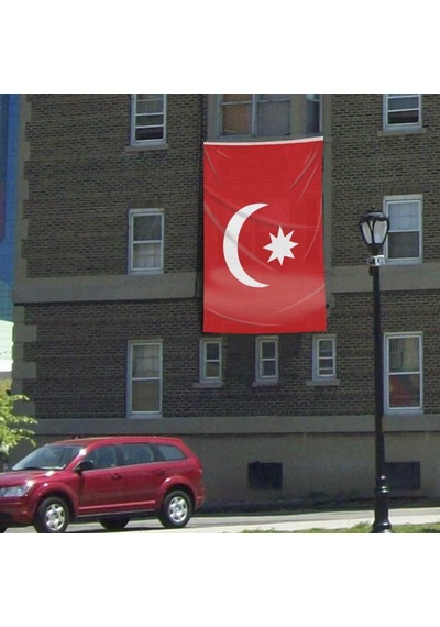 Son Osmanlı İmparatorluğu Devleti Bayrağı - 17 Eski Türk Devletleri Bayrağı - 3x4,5 Metre 1