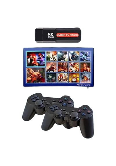 Mey İthalat 8k Ultra Hd Game Box 36500 Oyunlu Game Stick Oyun Konsolu 94364814