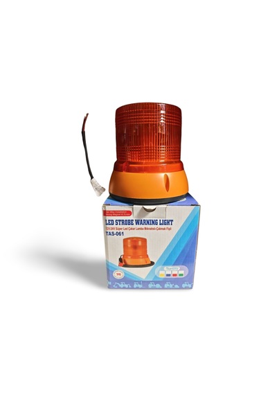 Led Çakar Lamba 12v 24v Sarı Strobe Tas-060 Araç Üstü İkaz Lambası