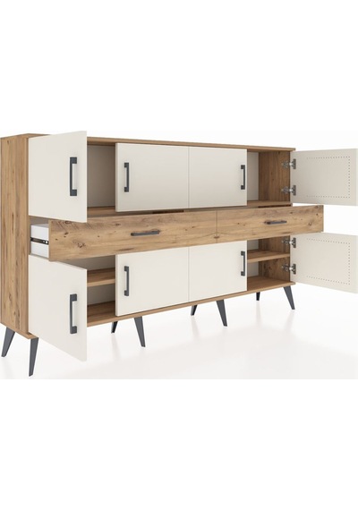 Arges Konsol 4 Raflı 2 Çekmeceli 8 Kapaklı 176x30x99 Çam-aytaşı/ç Çam-aytaşı/çam Arges Konsol 4 Raflı 2 Çekmeceli 8 Kapaklı 176x30x99 Çam-aytaşı/ç Çam-aytaşı/çam