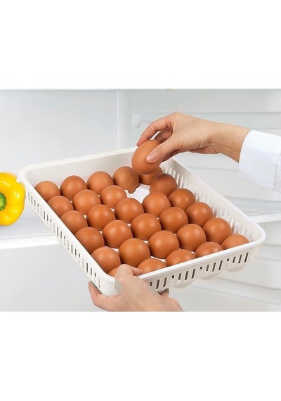 Yumurta Saklama Kabı 30'lu 1 Adet, Steril Yumurtalık, Kapaklı Yumurta Organizeri Çok Renkli