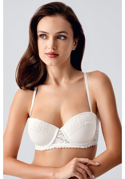 New Bra 33-8370 Desteksiz Sütyen ekru