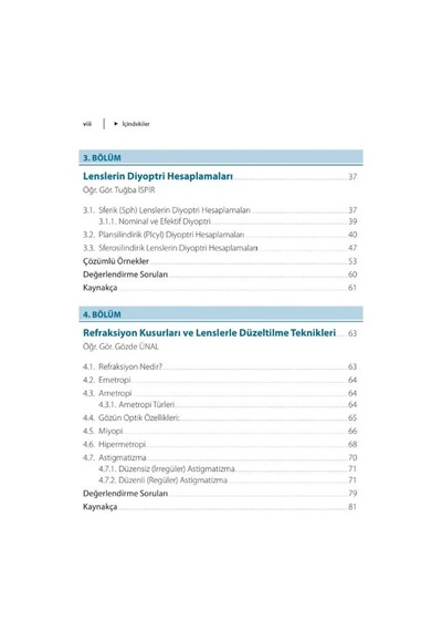 Optisyenlik Programları İçin Optik Ve Optisyenlik